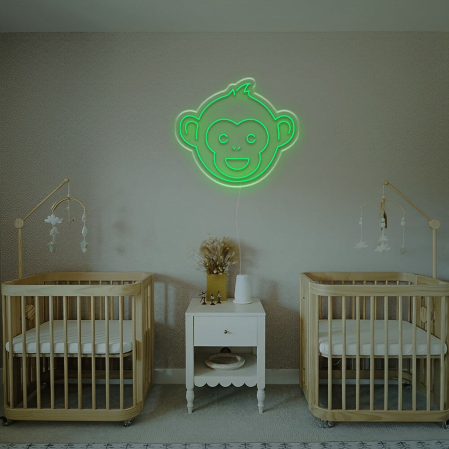 Cute Monkey Head Led Neon Sign For Bars Bedrooms | Shineneon