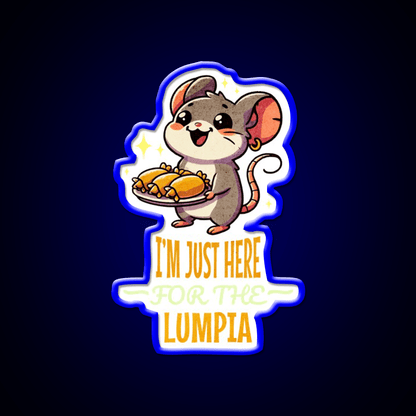 Cute Mouse Snack Lover Snack Food Led Neon Sign Rgb Color - Shineneon