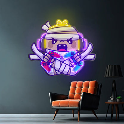 Cute Mummy Gaming Led Neon Sign Light Custom Led Signs - Shineneon
