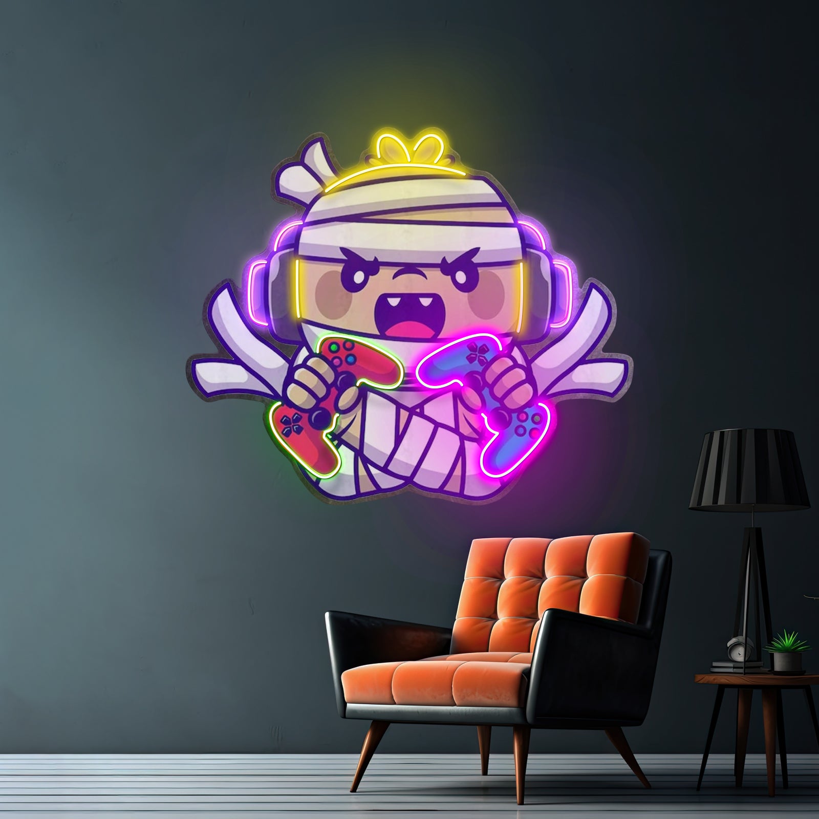 Cute Musician Dinosaur Playing Piano Artwork Led Neon Sign