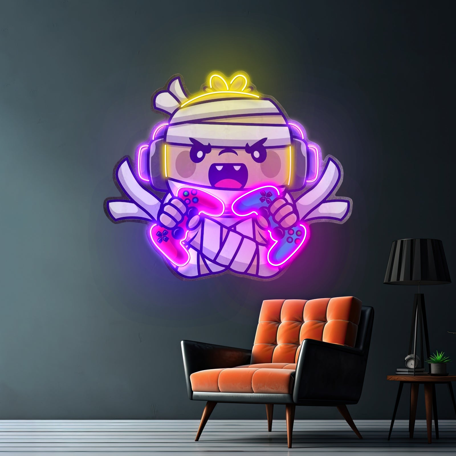 Cute Musician Dinosaur Playing Piano Artwork Led Neon Sign