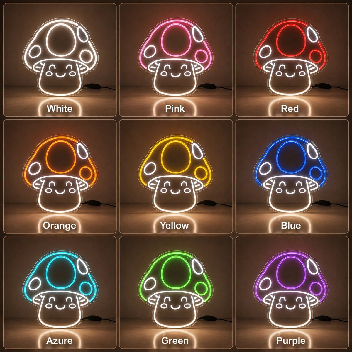 Cute Mushroom LED Neon Sign - Shineneon