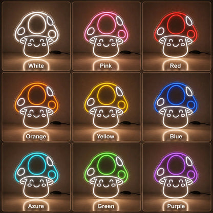 Cute Mushroom LED Neon Sign - Shineneon