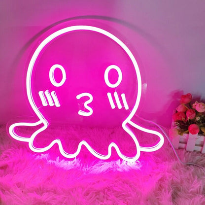 Cute Octopus Led Neon Sign - Shineneon