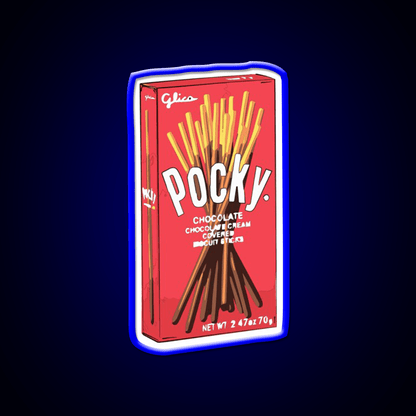 Cute Original Pocky Glico Snack Food Led Neon Sign Rgb Color - Shineneon