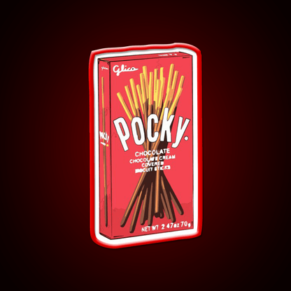 Cute Original Pocky Glico Snack Food Led Neon Sign Rgb Color - Shineneon