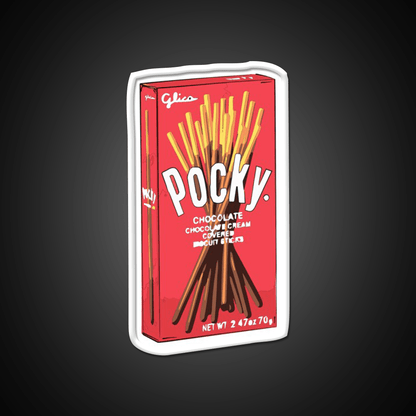 Cute Original Pocky Glico Snack Food Led Neon Sign Rgb Color - Shineneon