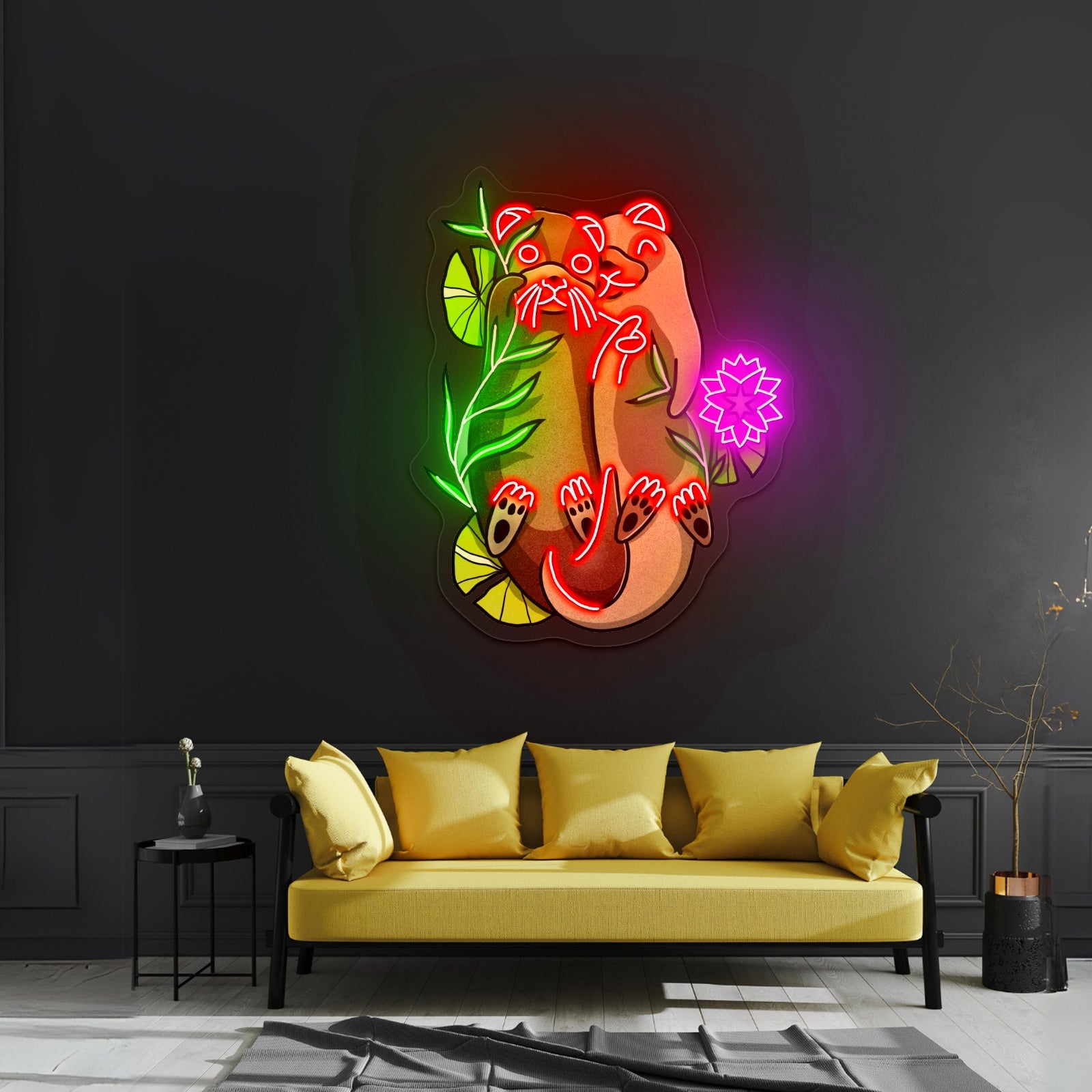 Cute Otter Love Neon Signs - Shineneon