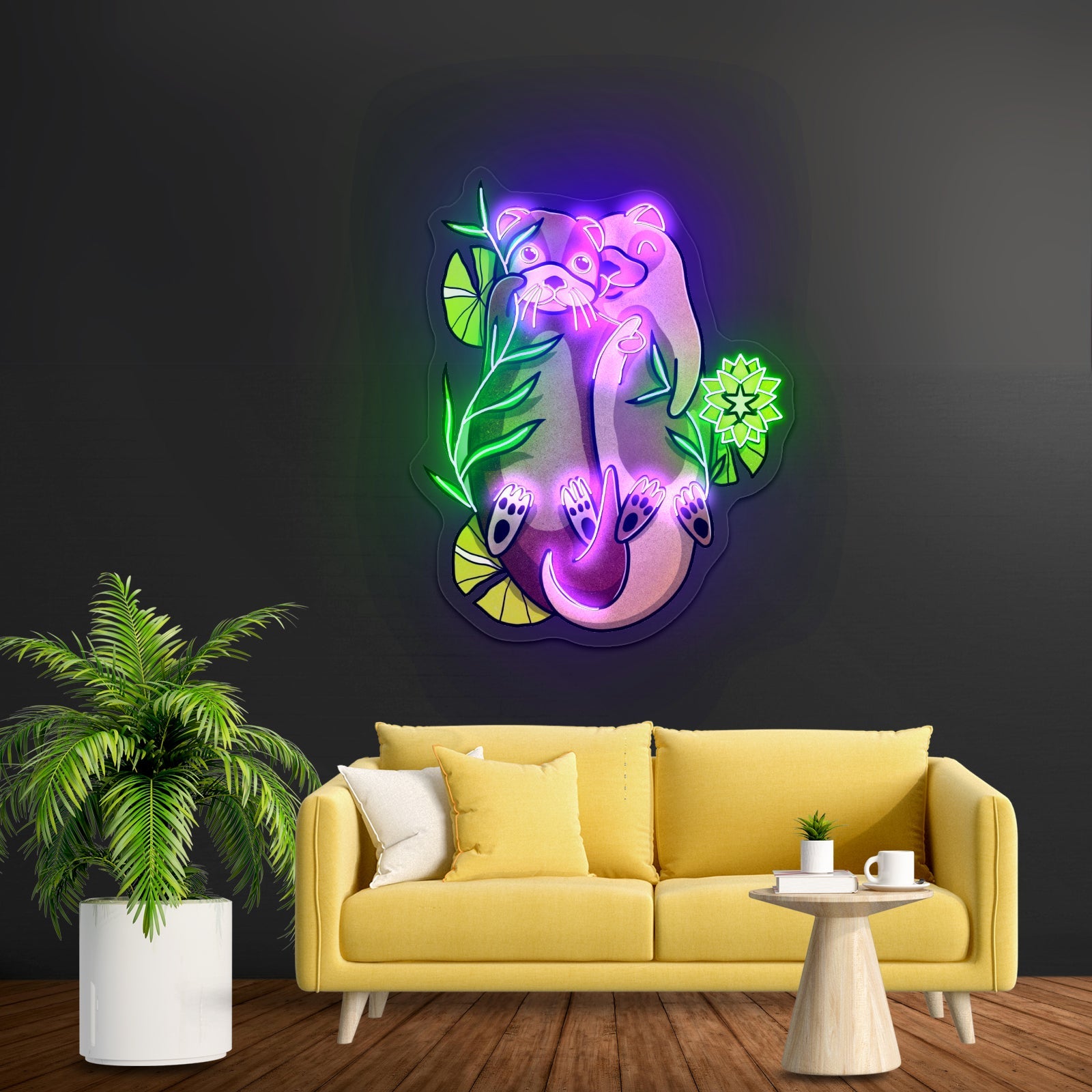 Cute Otter Love Neon Signs - Shineneon