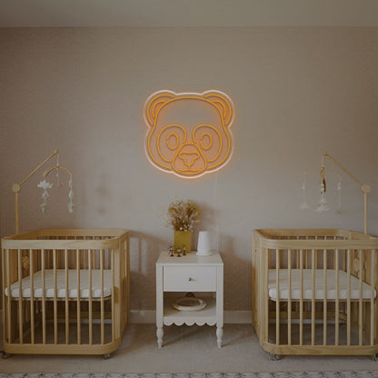 Cute Panda Head Led Neon Sign Kids Rooms | Shineneon