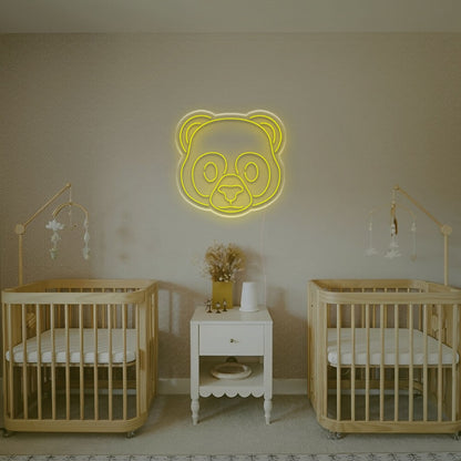 Cute Panda Head Led Neon Sign Kids Rooms | Shineneon