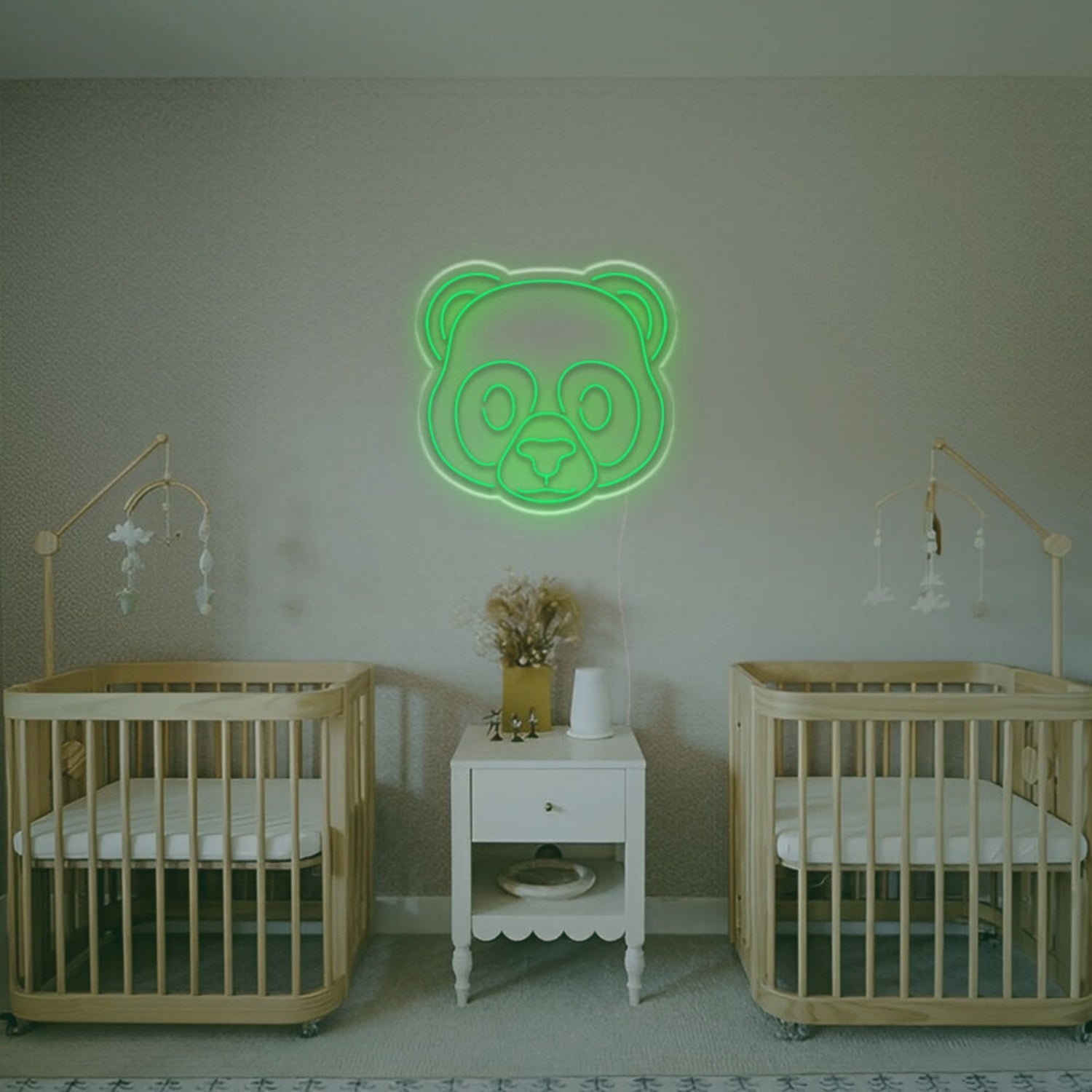 Cute Panda Head Led Neon Sign Kids Rooms - Shineneon