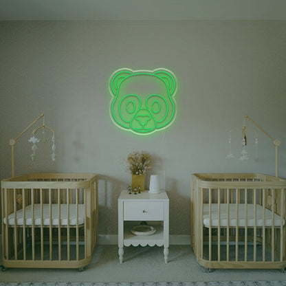 Cute Panda Head Led Neon Sign Kids Rooms - Shineneon