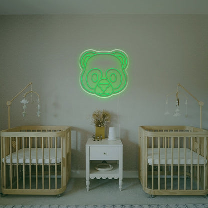 Cute Panda Head Led Neon Sign Kids Rooms | Shineneon
