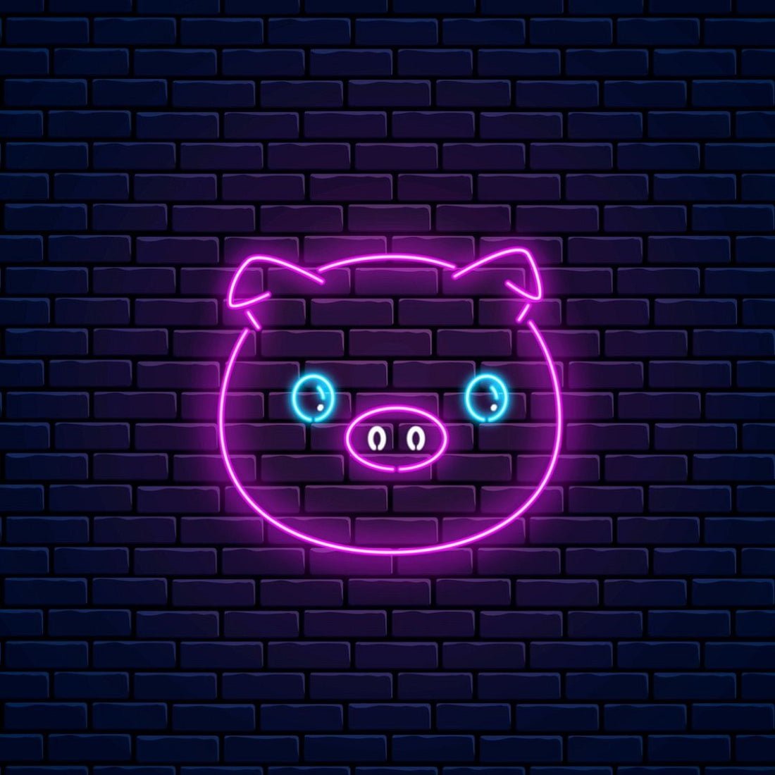 Cute Pig Led Sign Business Neon Sign - Shineneon