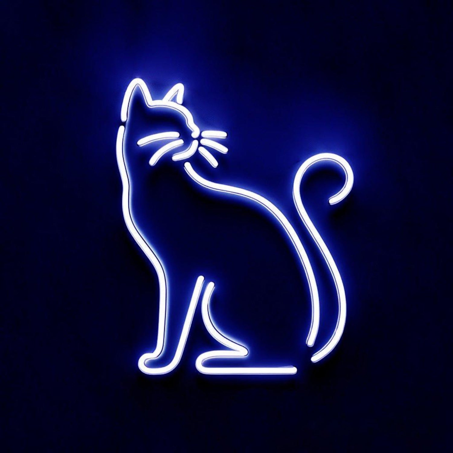Cute Pink Sitting Cat Led Neon Sign For Bedroom Cafe Pet Shop Decor | Shineneon