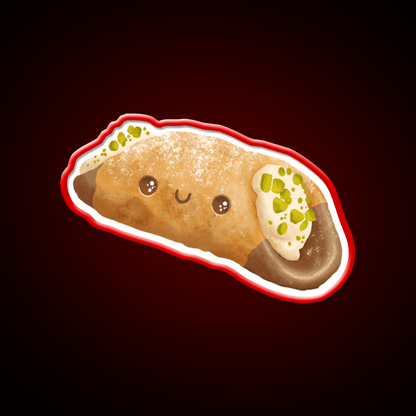 Cute Pistachio Cannoli Snack Food Led Neon Sign Rgb Color - Shineneon