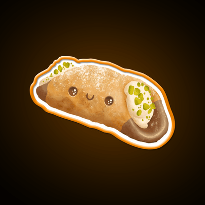 Cute Pistachio Cannoli Snack Food Led Neon Sign Rgb Color - Shineneon