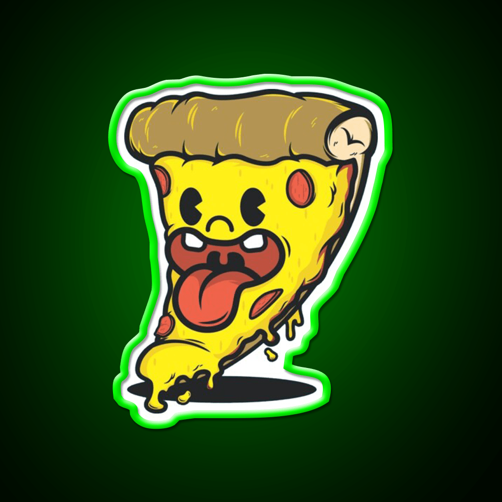 Cute Pizza Fast Food Led Neon Sign For Burger Place Rgb Color - Shineneon