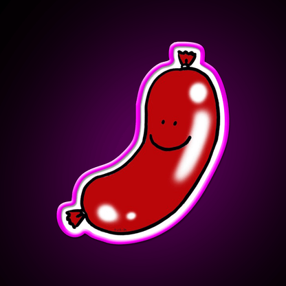 Cute Pork Sausage Snack Food Led Neon Sign Rgb Color - Shineneon
