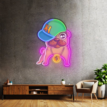 Cute Pug Led Neon Sign Light Custom Led Signs - Shineneon