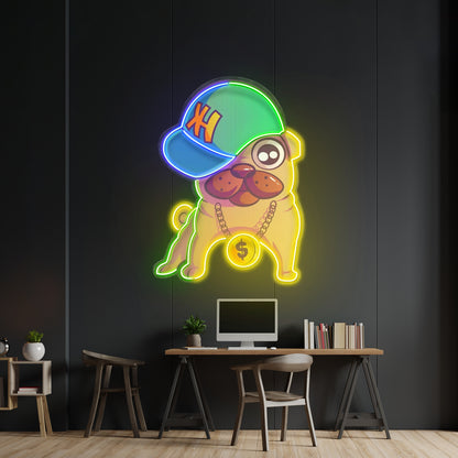 Cute Pug Led Neon Sign Light Custom Led Signs