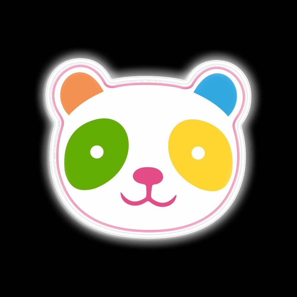 Cute Rainbow Panda Neon Sign - Shineneon