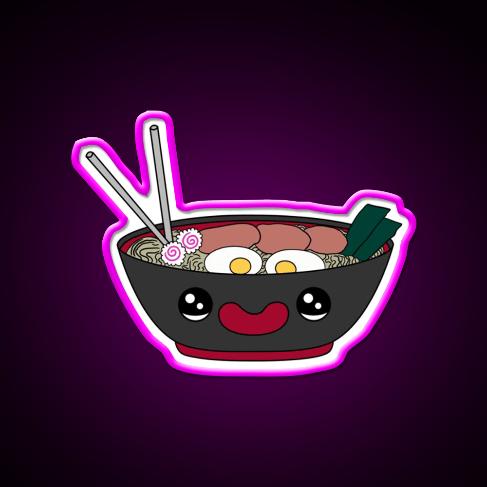 Cute Ramen Snack Food Led Neon Sign Rgb Color - Shineneon