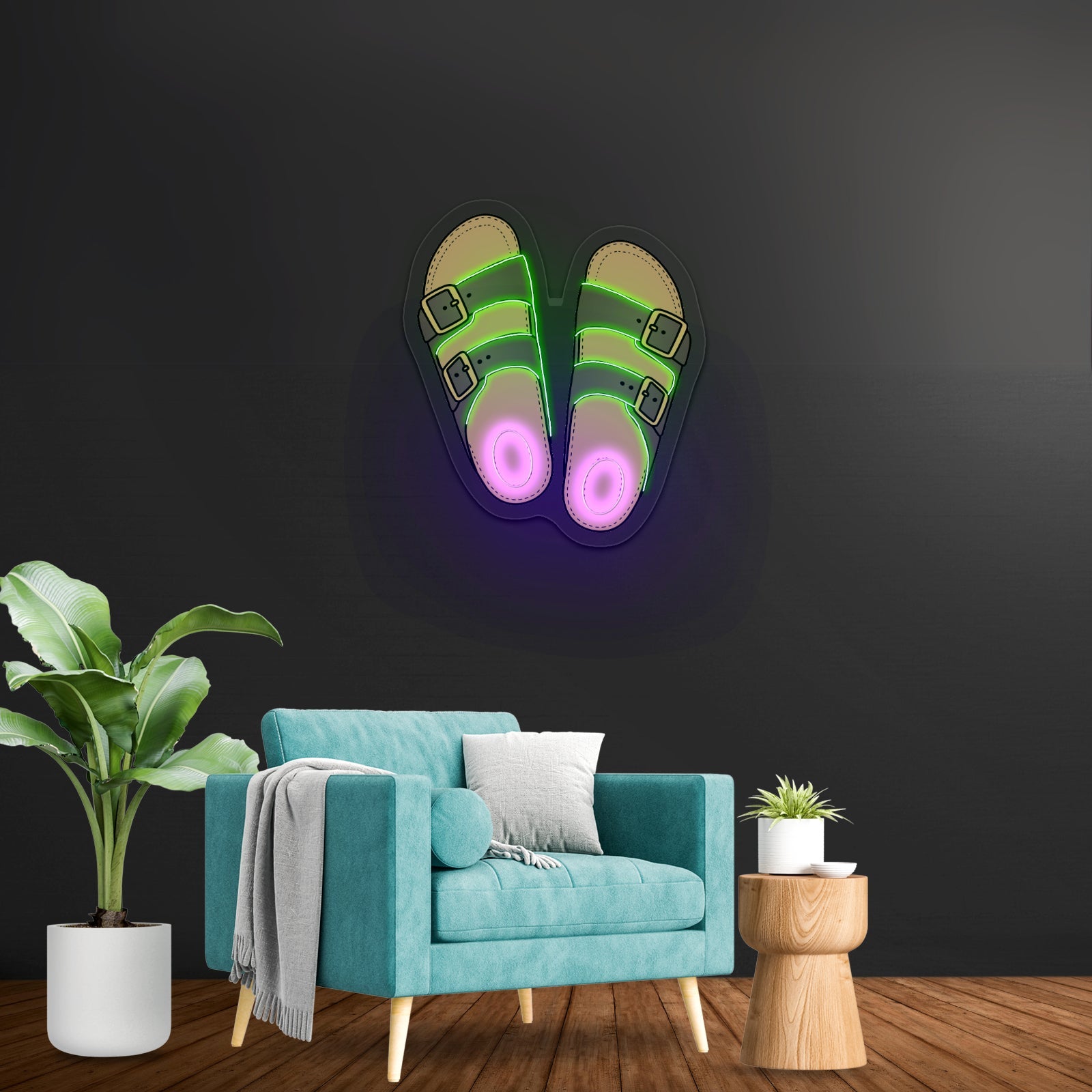 Cute Sandals Beach Aesthetic Neon Signs - Shineneon