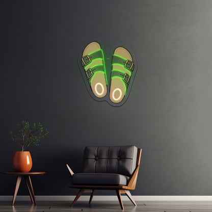 Cute Sandals Beach Aesthetic Neon Signs - Shineneon