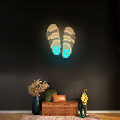 Cute Sandals Beach Aesthetic Neon Signs - Shineneon