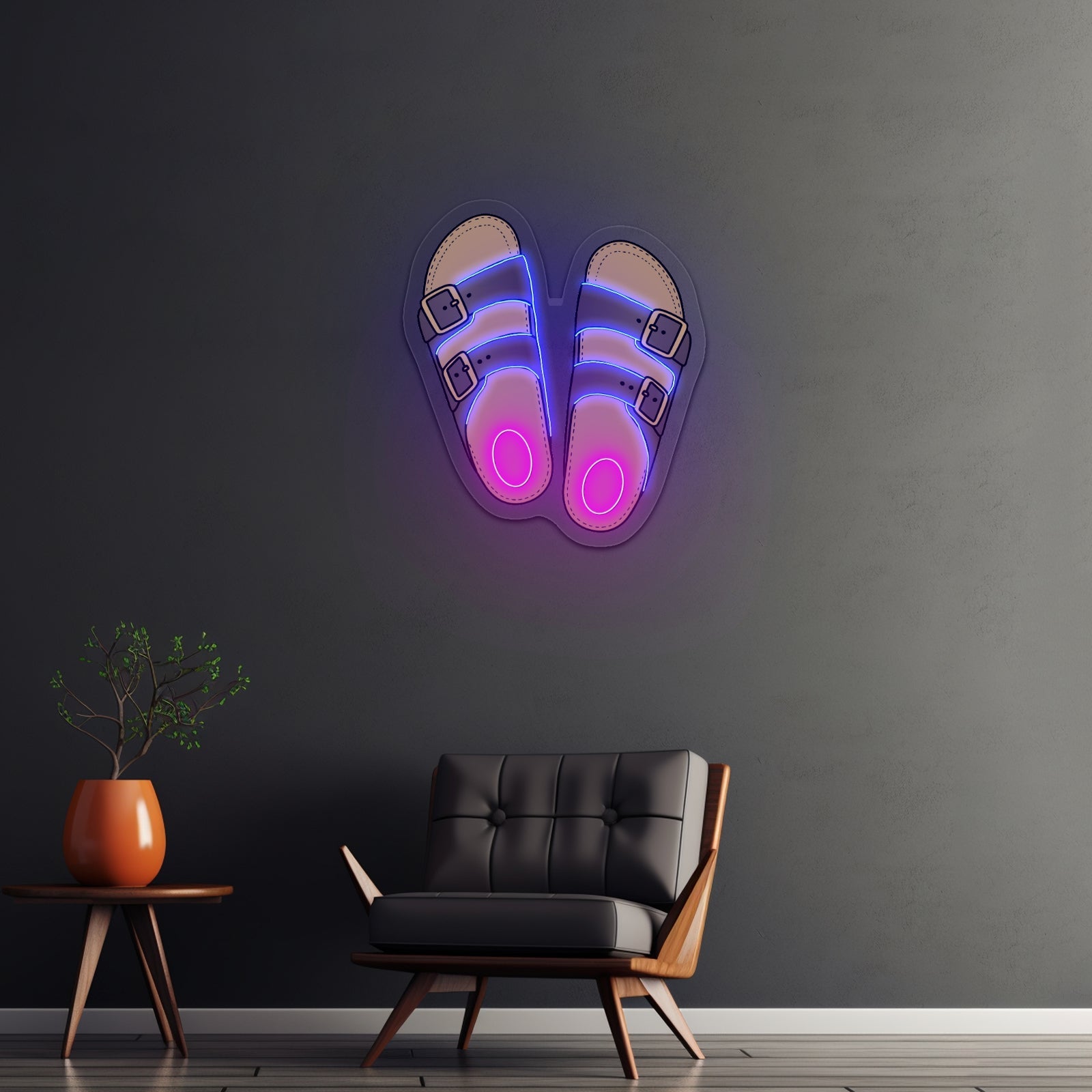 Cute Sandals Beach Aesthetic Neon Signs - Shineneon