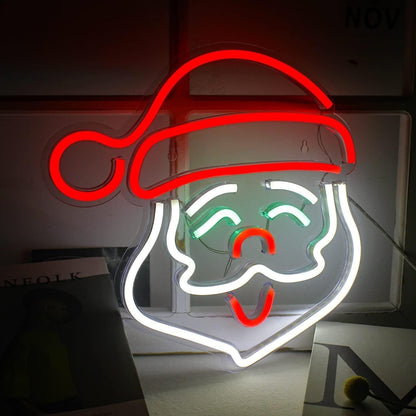 Cute Santa Claus Neon Sign This Christmas Season | Shineneon