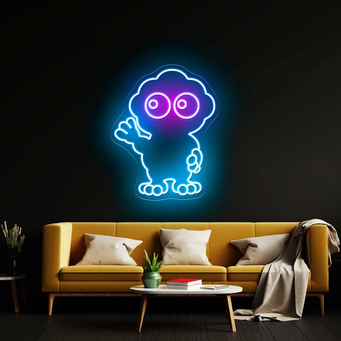 Cute Scoop Neon Light Wall Art