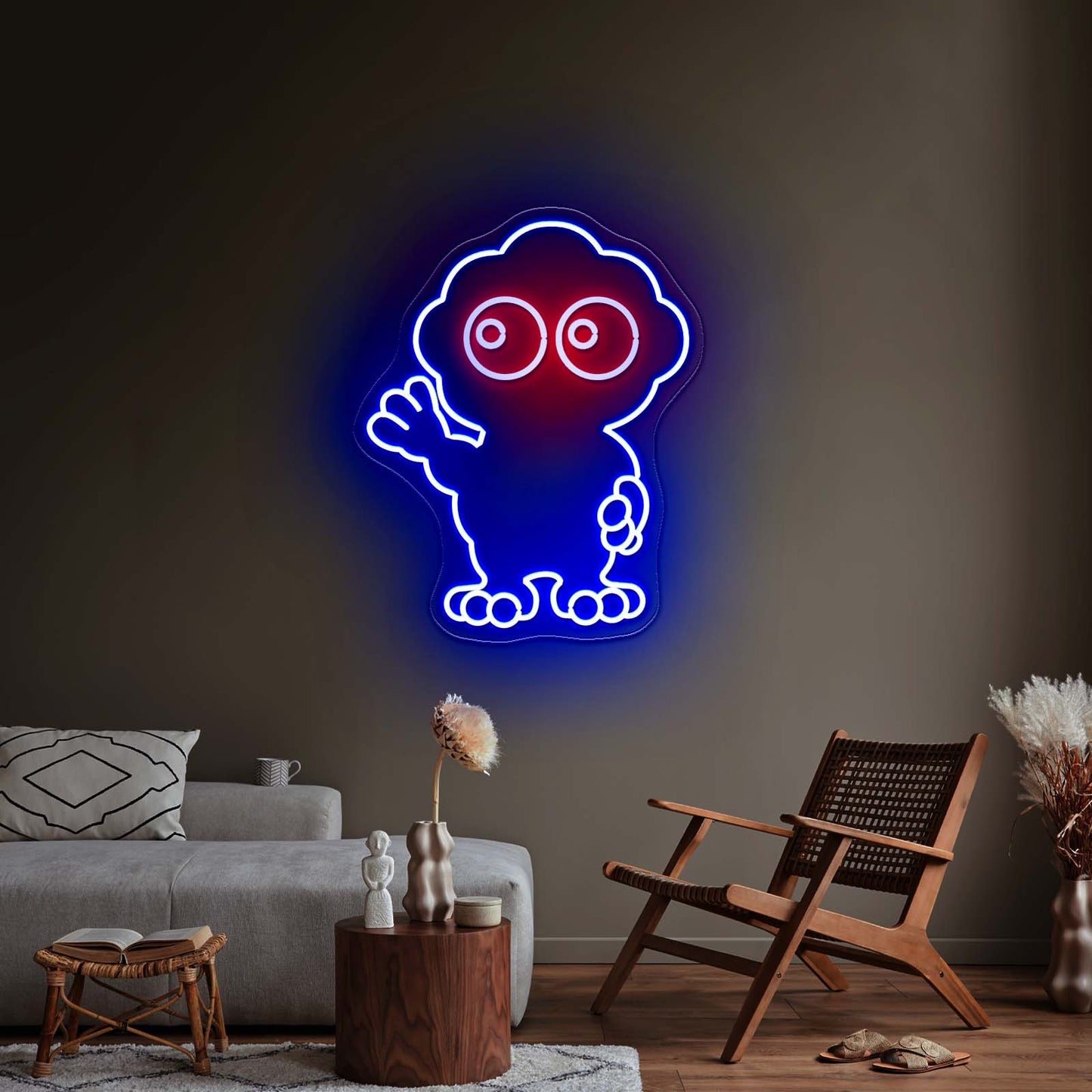 Cute Scoop Neon Light Wall Art