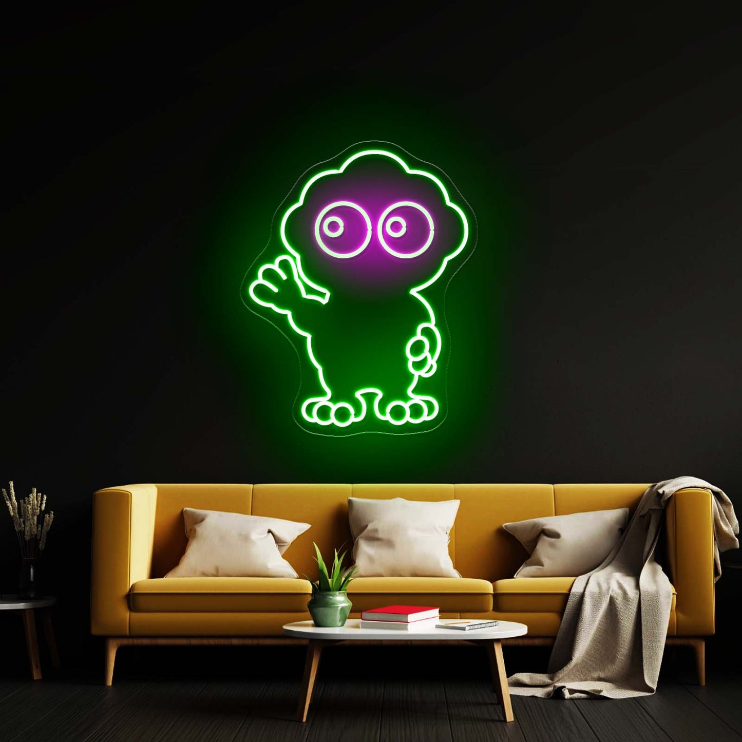 Cute Scoop Neon Light Wall Art