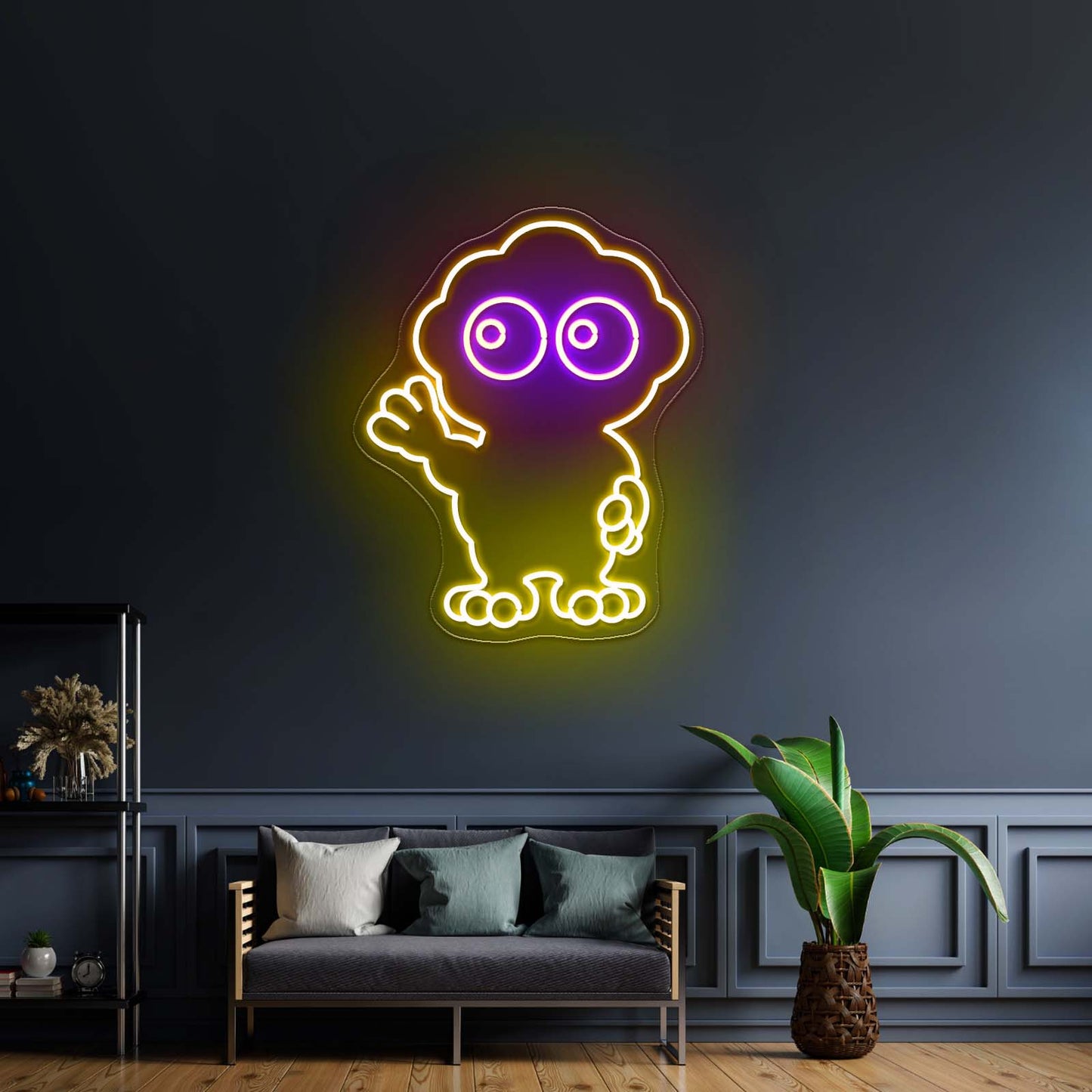 Cute Scoop Neon Light Wall Art