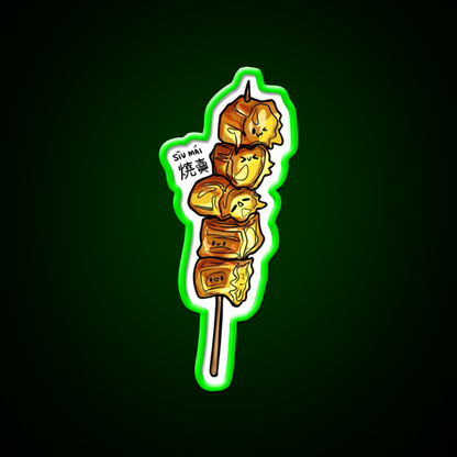 Cute Siu Mai Led Neon Sign Chinese Food Rgb Color