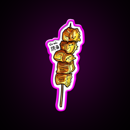 Cute Siu Mai Led Neon Sign Chinese Food Rgb Color