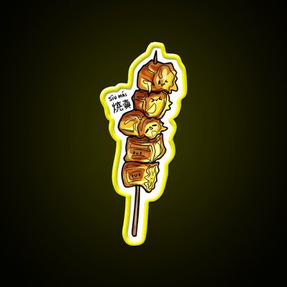 Cute Siu Mai Led Neon Sign Chinese Food Rgb Color - Shineneon