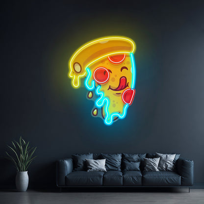 Cute Slice Pizza Led Neon Sign Light Custom Led Signs