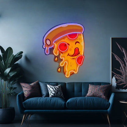 Cute Slice Pizza Led Neon Sign Light Custom Led Signs