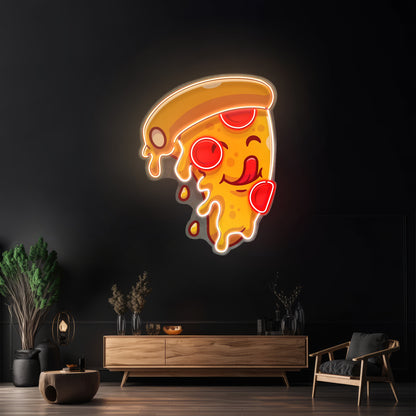 Cute Slice Pizza Led Neon Sign Light Custom Led Signs