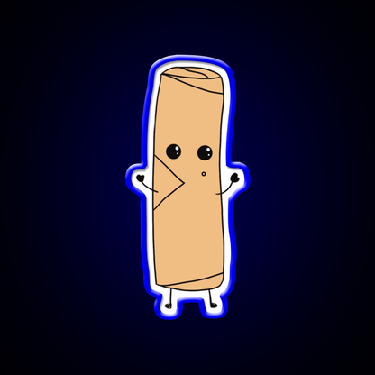 Cute Spring Roll Led Neon Sign Chinese Food Rgb Color