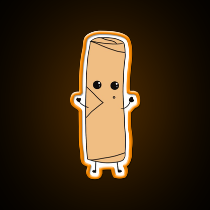 Cute Spring Roll Led Neon Sign Chinese Food Rgb Color