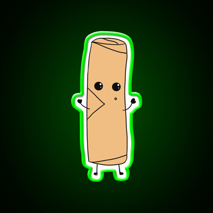 Cute Spring Roll Led Neon Sign Chinese Food Rgb Color - Shineneon