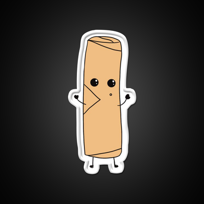 Cute Spring Roll Led Neon Sign Chinese Food Rgb Color