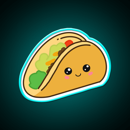 Cute Taco Led Neon Sign Mexican Food Sign For Food Truck Rgb Color - Shineneon