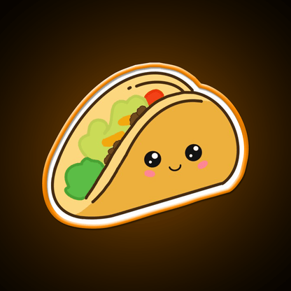 Cute Taco Led Neon Sign Mexican Food Sign For Food Truck Rgb Color - Shineneon