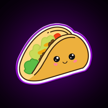 Cute Taco Led Neon Sign Mexican Food Sign For Food Truck Rgb Color - Shineneon